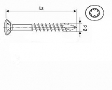 SPAX-S A 2 4,5 x 80/46 -T LISEKO, m.Fräsrip u. CUT-Spitze // 100 Stück